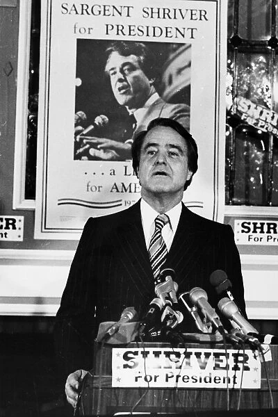 ROBERT SARGENT SHRIVER, JR. (1915-2011). American politician. Photographed 1975