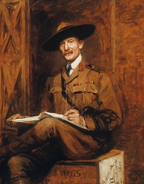 ROBERT S.s BADEN-POWELL (1857-1941). Robert Stephenson Smyth Baden-Powell. 1st Baron of Gilwell