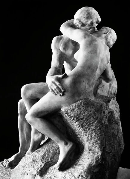 RODIN: THE KISS, 1886. Marble by Auguste Rodin