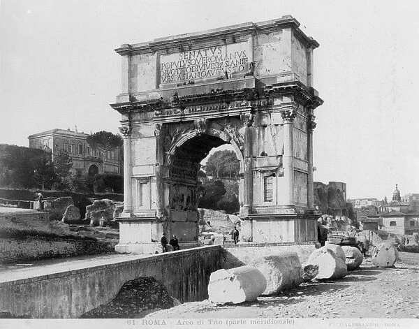 ROME: ARCH OF TITUS, 1900. The Arch of Titus, photographed c1900