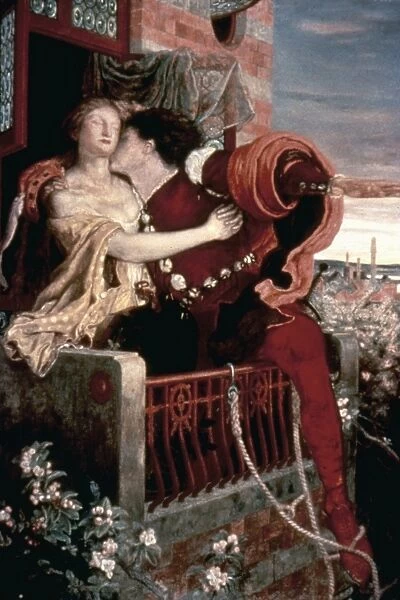 ROMEO AND JULIET Romeo and Juliet. Oil on canvas by Ford Madox Brown, 1870