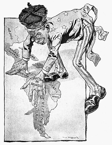 ROOSEVELT CARTOON, 1905. The Yankee Peril