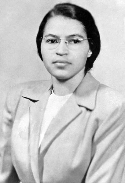 ROSA PARKS (1913-2005). American civil rights activist. Photograph, c1956