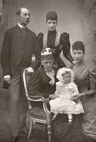 ROYAL FAMILY, c1894. King Christian IX of Denmark, Alexandra of Denmark (then Princess of Wales)