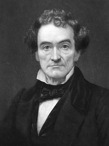 RUFUS CHOATE (1799-1859). American lawyer. Mezzotint, American, 1859