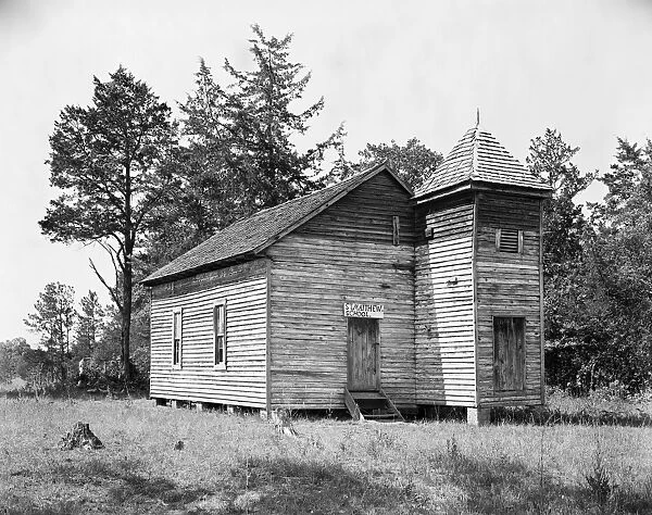 RURAL SCHOOLHOUSE, 1936. The one-room St