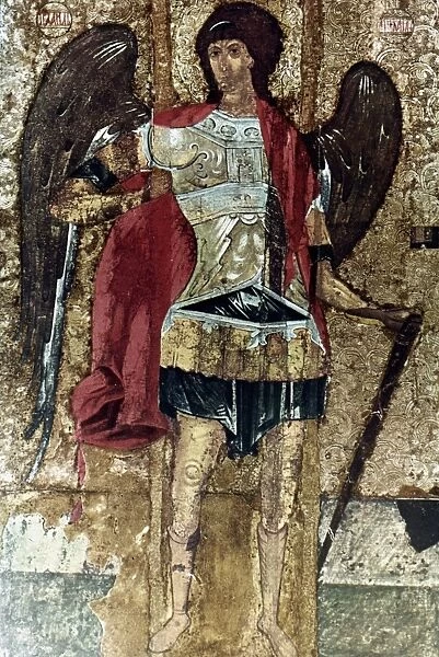 RUSSIAN ICONS: MICHAEL. The Archangel Michael. Moscow School. Mid-15th century