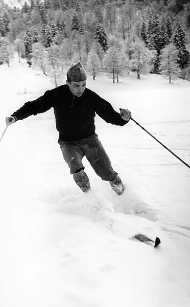 Russian Olympic cross-country skier. Anikin at the 1960 Winter Olympics in Squaw Valley, California