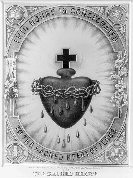 SACRED HEART OF JESUS. This house is consecrated to the sacred heart of Jesus