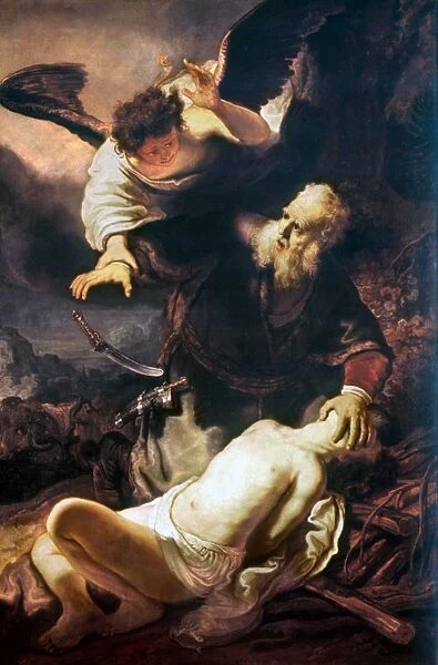 THE SACRIFICE OF ISaC. Rembrandt. Canvas, 1636