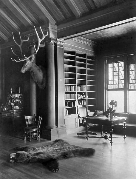 SAGAMORE HILL, 1905. The North Room in President Theodore Roosevelts home, Sagamore Hill
