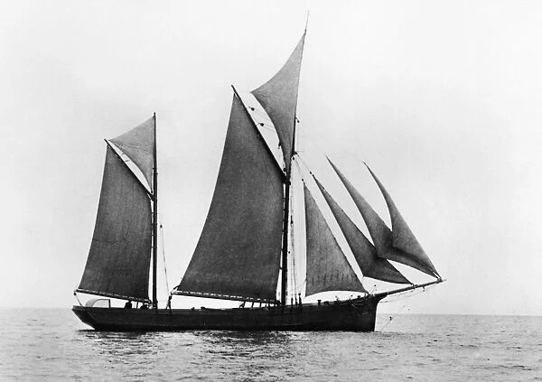 SAILING SHIP: KETCH, 1876. The English ketch H. F. Bolt, built in 1876