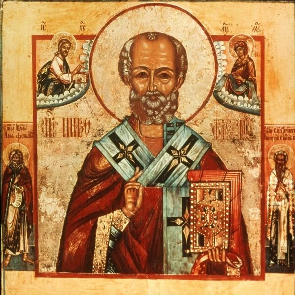 SAINT NICHOLAS. Saint Nicholas of Myra or Thaumaturga. Byzantine icon