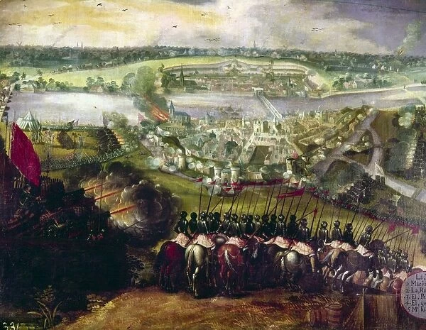 SAINT-QUENTIN, 1557. Hapsburg forces under Emmanuele Filiberto attack French forces