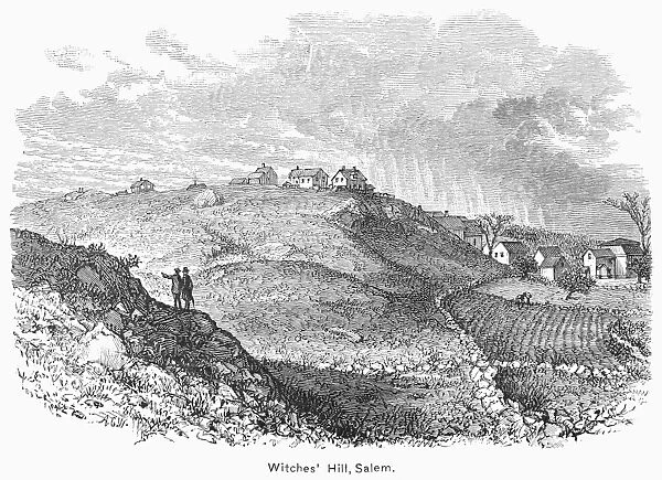 SALEM: WITCHES HILL, 1692. Witches Hill in Salem Village, Massachusetts, where