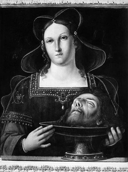 SALOME & JOHN THE BAPTIST. Salome with the head of St. John the Baptist. Oil on canvas