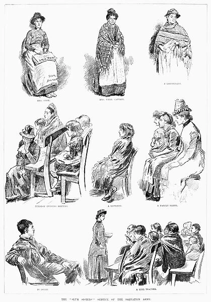 SALVATION ARMY: WOMEN, 1888. The Slum Sisters Service of the Salvation Army