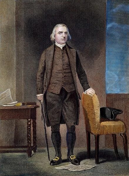 SAMUEL ADAMS (1722-1802). American revolutionary politican. 19th century engraving