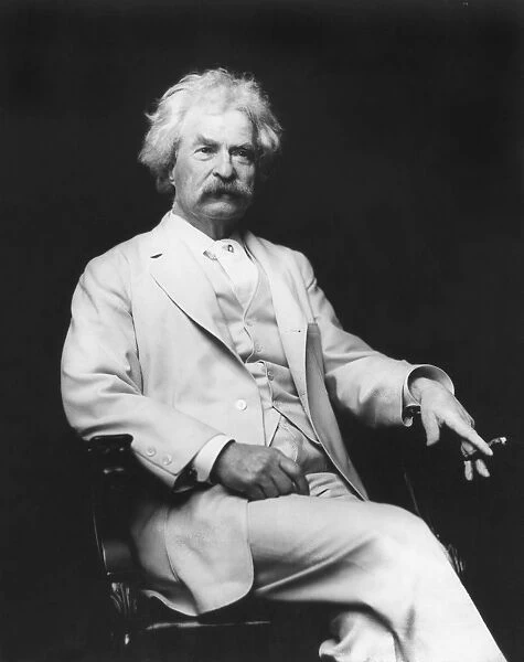 SAMUEL LANGHORNE CLEMENS (1835-1910). Aka Mark Twain. American humorist and writer