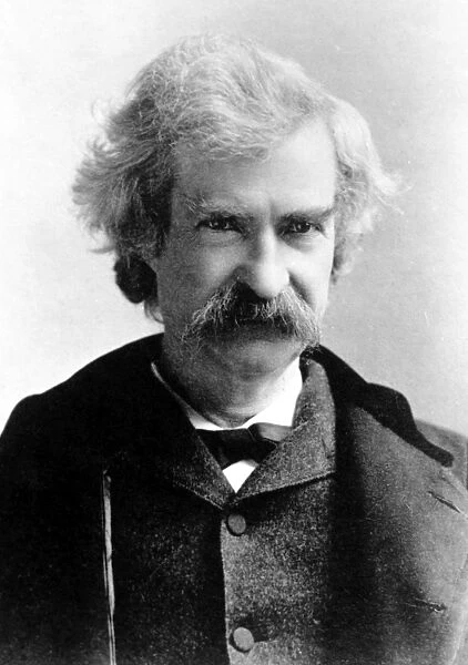 SAMUEL LANGHORNE CLEMENS (1835-1910). Mark Twain. American writer and humorist. Photographed c1894