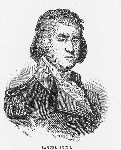 SAMUEL SMITH (1752-1839). American soldier and politician. Wood engraving, 1905