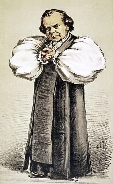SAMUEL WILBERFORCE (1805-1873). English theologian and Bishop of Oxford. Color lithograph