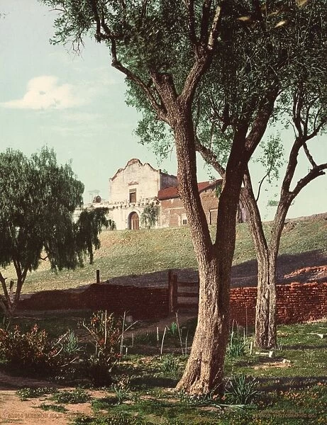 SAN DIEGO MISSION, c1915. The mission San Diego de Alcala, founded by Junipero Serra in 1769
