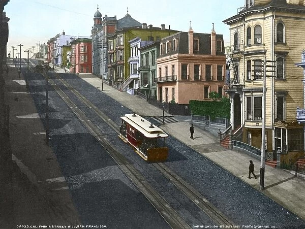 SAN FRANCISCO, c1901. A cable car in San Francisco, California. Photograph, c1901