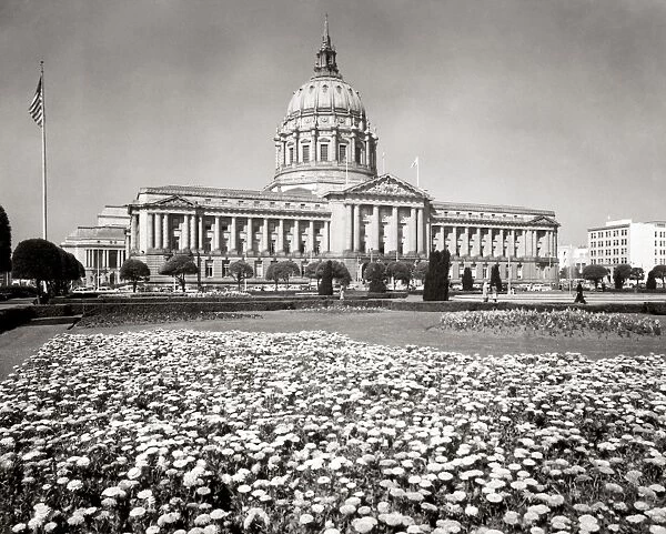 SAN FRANCISCO: CITY HALL. San Francisco City Hall, opened in 1915. Photograph, mid-20th century