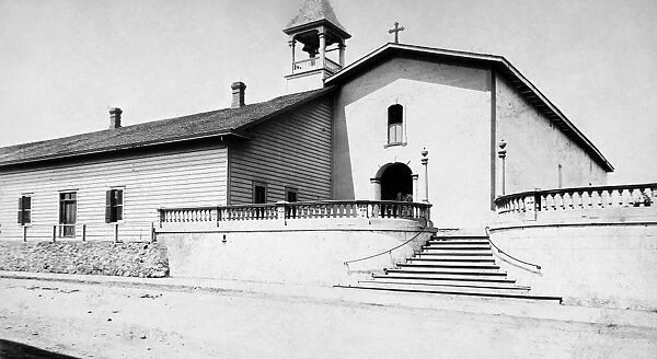 SAN LUIS OBISPO MISSION. San Luis Obispo de Tolosa, California, built in 1772 by