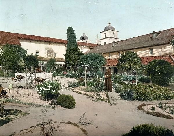SANTA BARBARA, c1899. Mission Santa Barbara, California