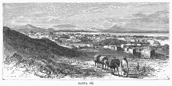 SANTA FE, c1847. Santa Fe as it appeared when it was ceded to the United States