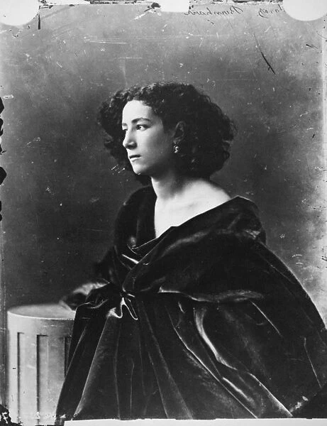 SARAH BERNHARDT (1844-1923). French actress. Photographed c1866 by Nadar