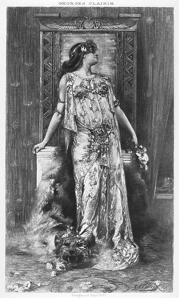 SARAH BERNHARDT (1844-1923). French actress. Bernhardt in the role of Cleopatra