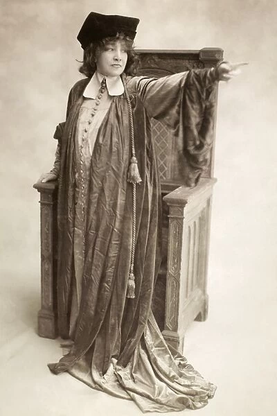 SARAH BERNHARDT (1844-1923). French actress. Bernhardt as Portia in the Merchant of Venice