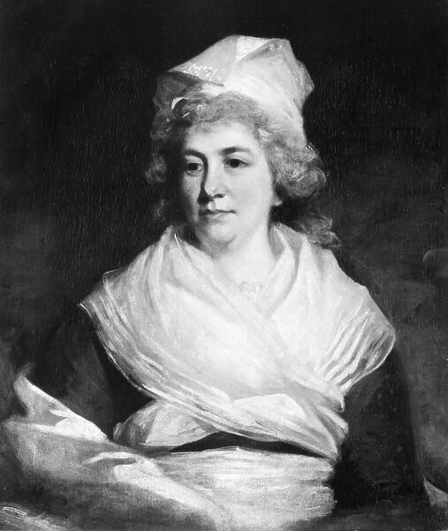 SARAH FRANKLIN BACHE (1743-1808). Daughter of Benjamin Franklin. Oil on cavnas by John Hoppner