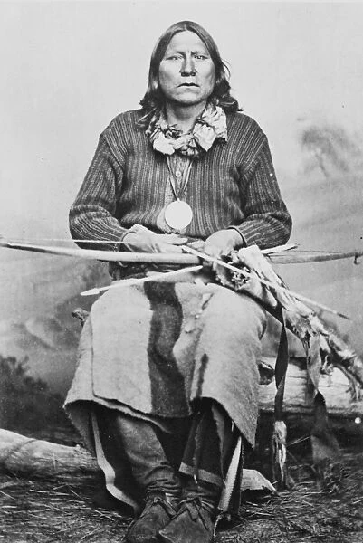 SATANTA (1830-1878). Satanta, also known as White Bear. Native American Kiowa chief