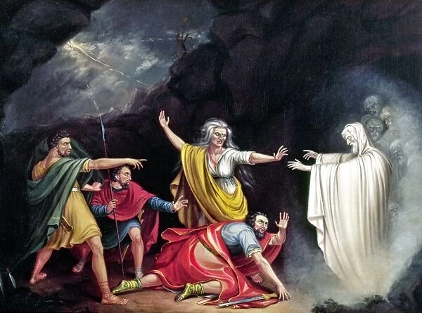 SAUL & WITCH OF ENDOR. Oil on canvas, 1828, by William Sidney Mount