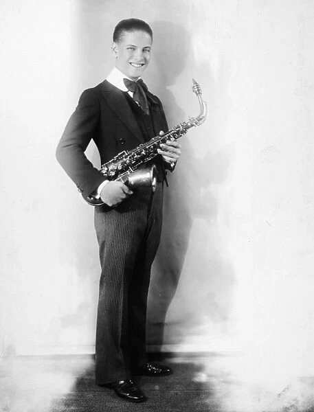 SAXOPHONIST, 20th CENTURY. American photograph, early 20th century