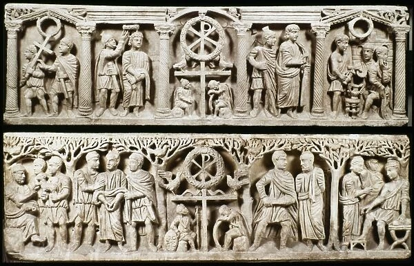 Scenes from the Passion of Christ. Sarcophagi, Rome, 4th century A. D