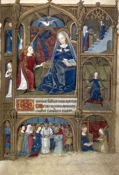 SCENES FROM VIRGINs LIFE. Scenes from the life of the Virgin. Illumination, c1485