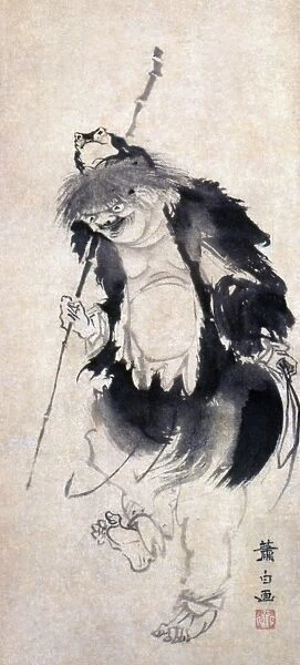 Scoll painting by Soga Shohaku (1730-1781)