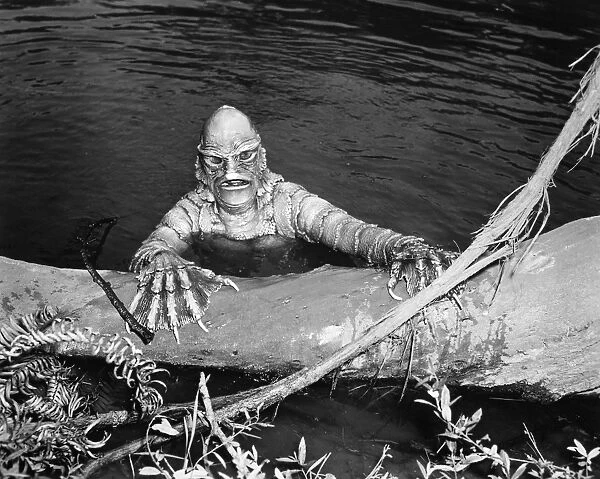 SEA MONSTER, 1953. Ricou Browning as Gill Man in The Creature from the Black Lagoon, starring Ricou Browning, 1953