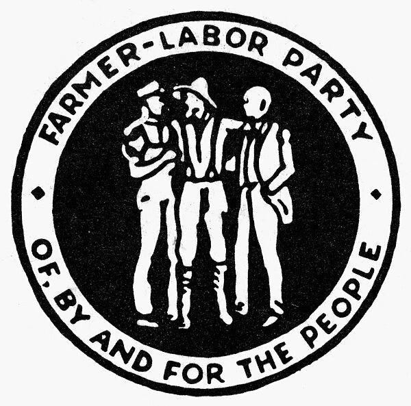 SEAL: FARMER-LABOR PARTY. Seal of the Farmer-Labor Party, 1924