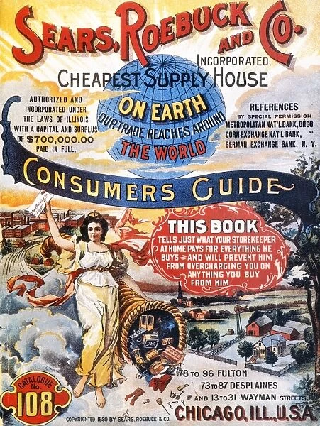 SEARS CATALOG COVER, 1899. Cover of the Sears, Roebuck and Company catalogue