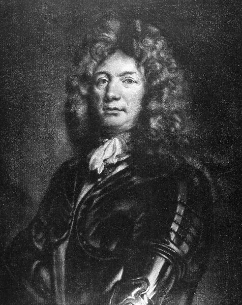 SEBASTIEN de VAUBAN (1633-1707). French military engineer. Mezzotint, French, c1700