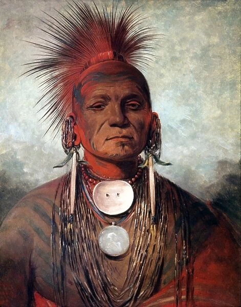 See-non-ty-a, an Iowa Medicine Man. Painting by George Catlin