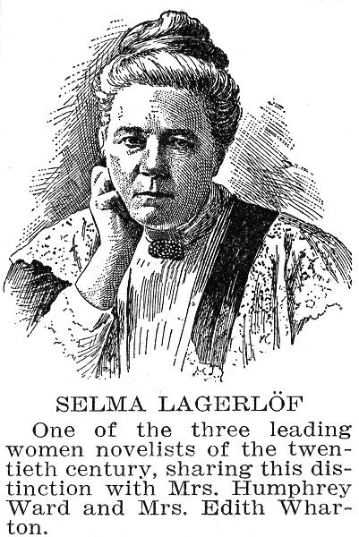 SELMA LAGERLOF (1858-1940). Swedish novelist and poet