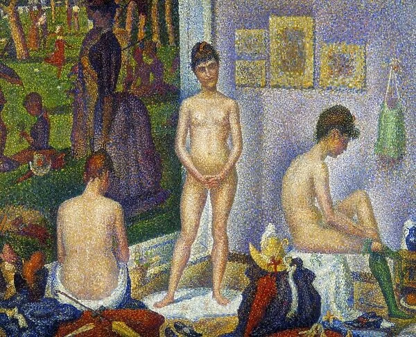 SEURAT: MODELS, c1866. The Models. Oil on canvas, c1866-8, by Georges Seurat