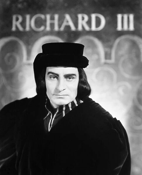 SHAKESPEARE: RICHARD III. Laurence Olivier in the title role of the 1956 film production of William Shakespeares Richard III